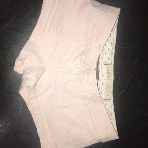 Hollister lowrise lightpink short shorts